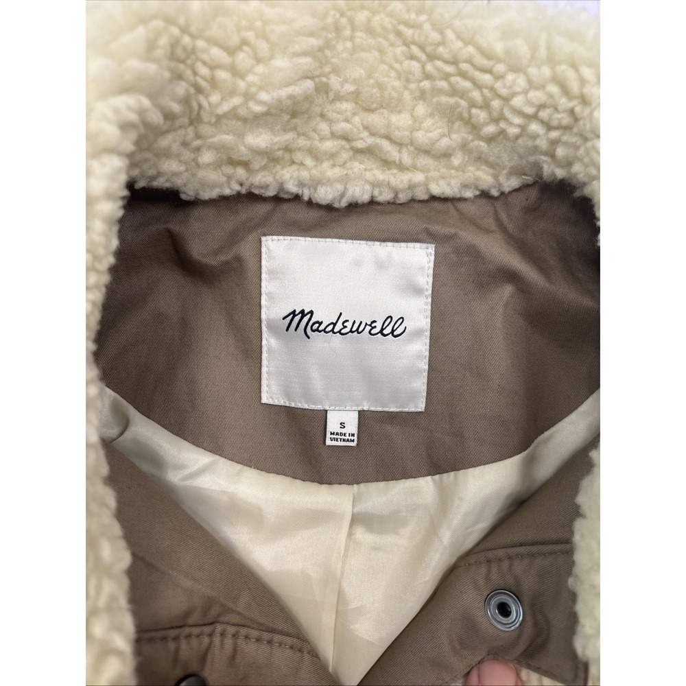 Madewell Cream Sherpa Jacket - Picture 5 of 16